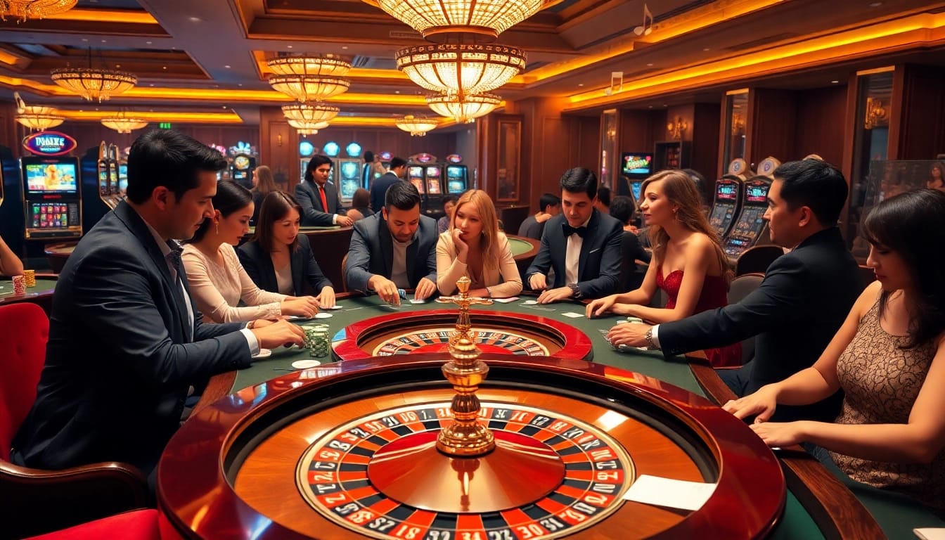 Experience the excitement of 9 BET with vibrant casino tables, lively players, and dynamic betting action.