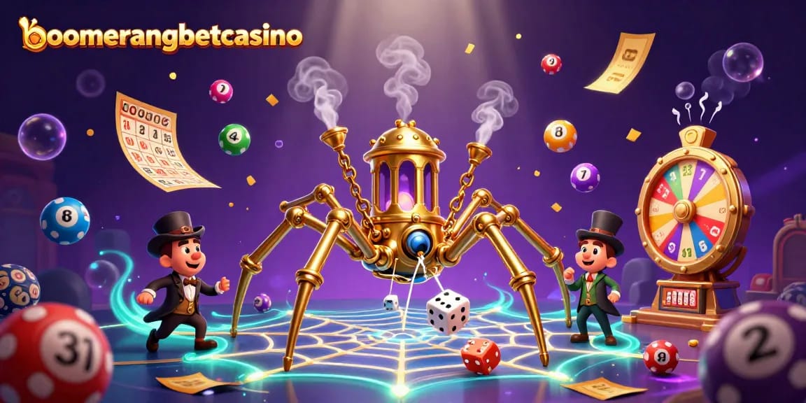 Sprostite se ob boomerangbetcasino in uživajte v čarovnosti iger v slogu staljenega kovinskega pokrajinskega osvetlitve.