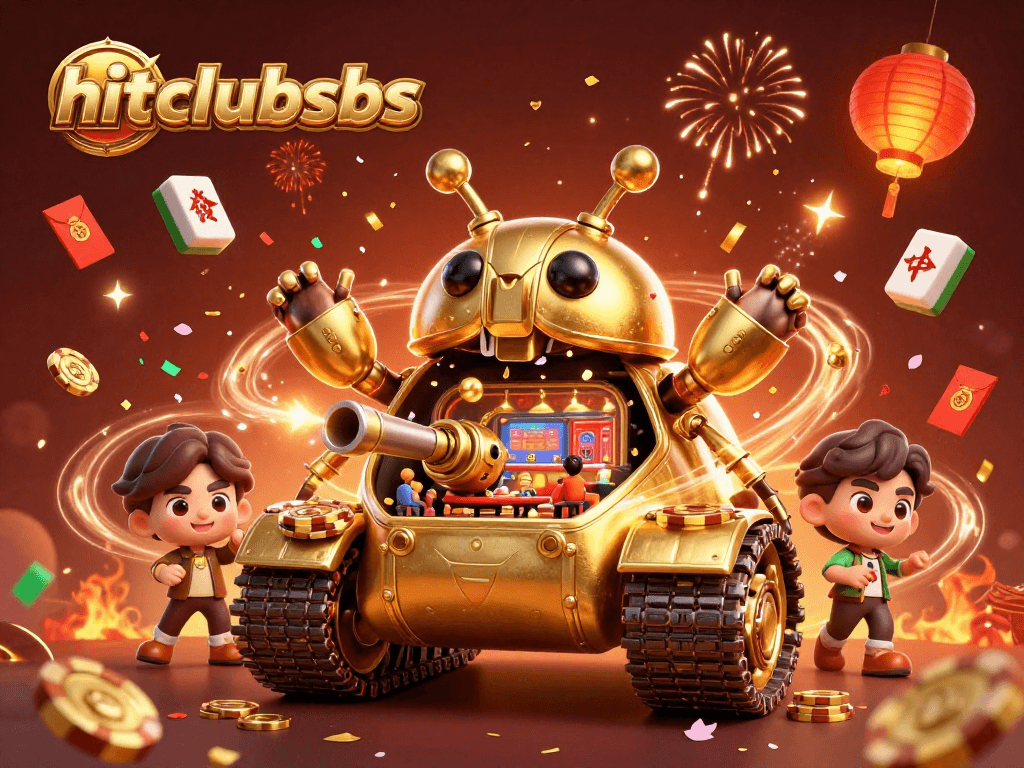 Experience hitclubsbs with an exciting 3D casino beetle tank scene filled with celebration.