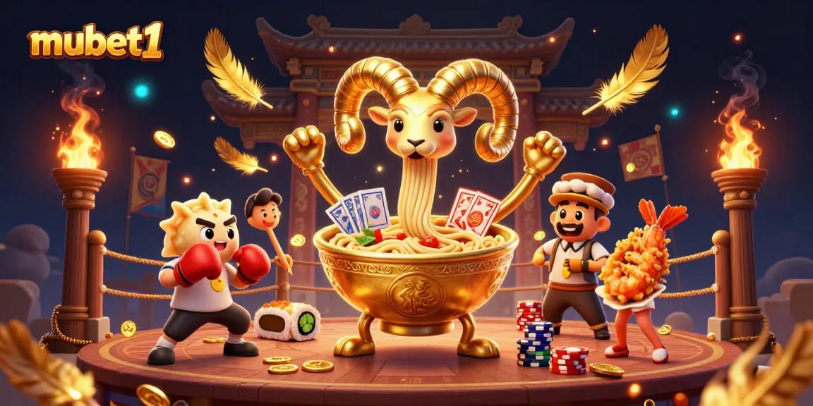 Engage in spirited gameplay at mubet1 with vibrant characters and casino elements, showcasing excitement.