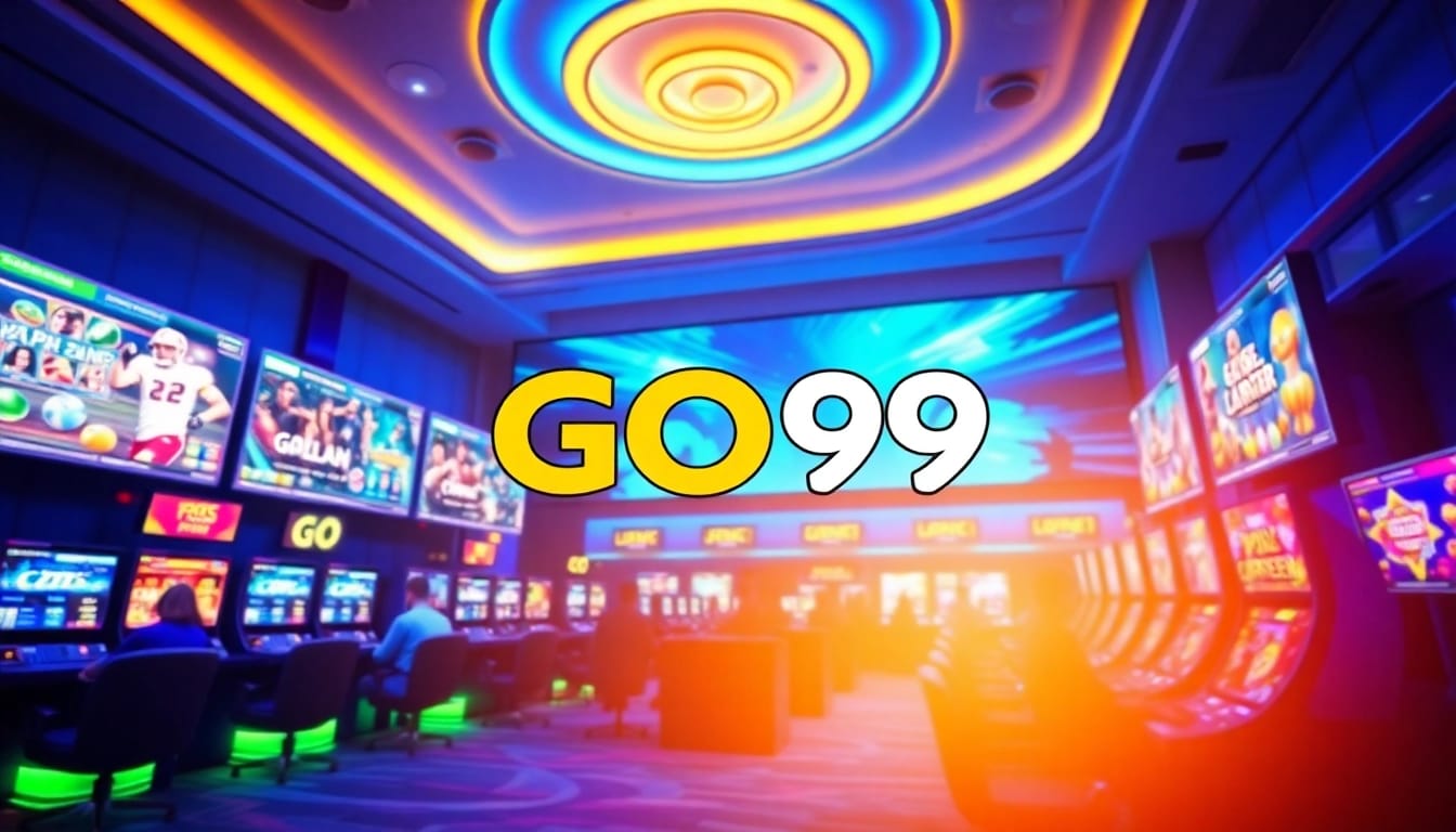 Engaging scene showcasing the GO99 platform with gamers enjoying thrilling online games.