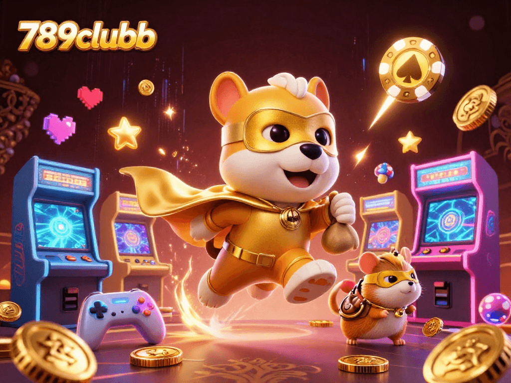 Play exciting games at 789clubb with vibrant scenes and dynamic characters in a casino setting.