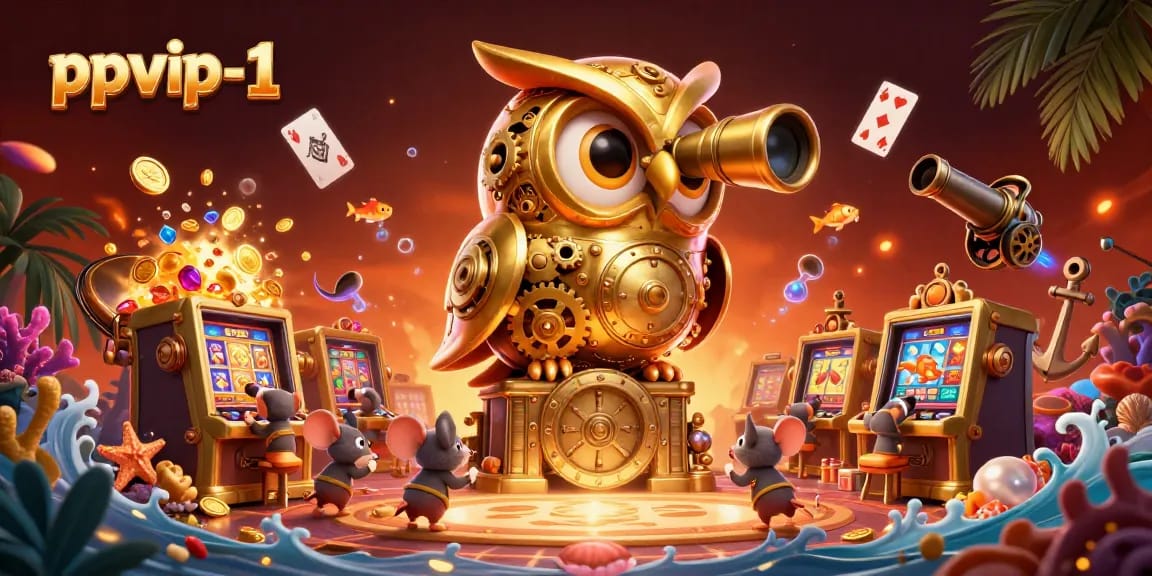 Players explore ppvip-1’s vibrant 3D casino scene filled with animated treasure and gaming excitement.