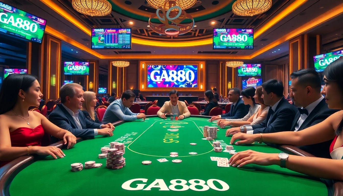 Experience the thrill of GA888 with vibrant casino tables and engaging gameplay.
