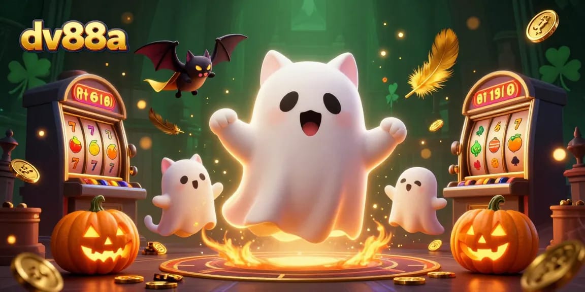 Engage in thrilling gameplay at dv88a with lively ghost cat and jackpot slots!