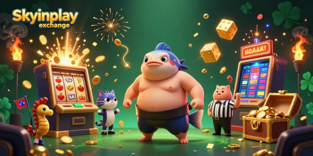Experience the excitement of skyinplay exchange with dynamic casino elements and engaging characters.