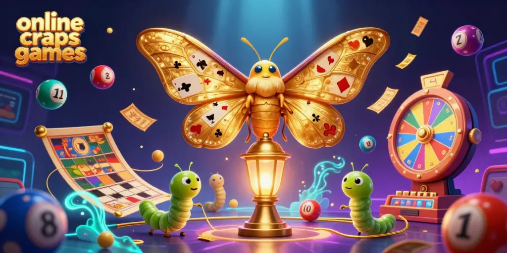 Experience the excitement of online craps games with vibrant characters and dynamic visuals.