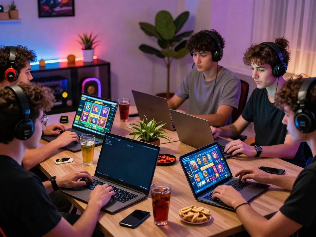 Players enjoying their experience at mastercard casinos in a cozy gaming environment.