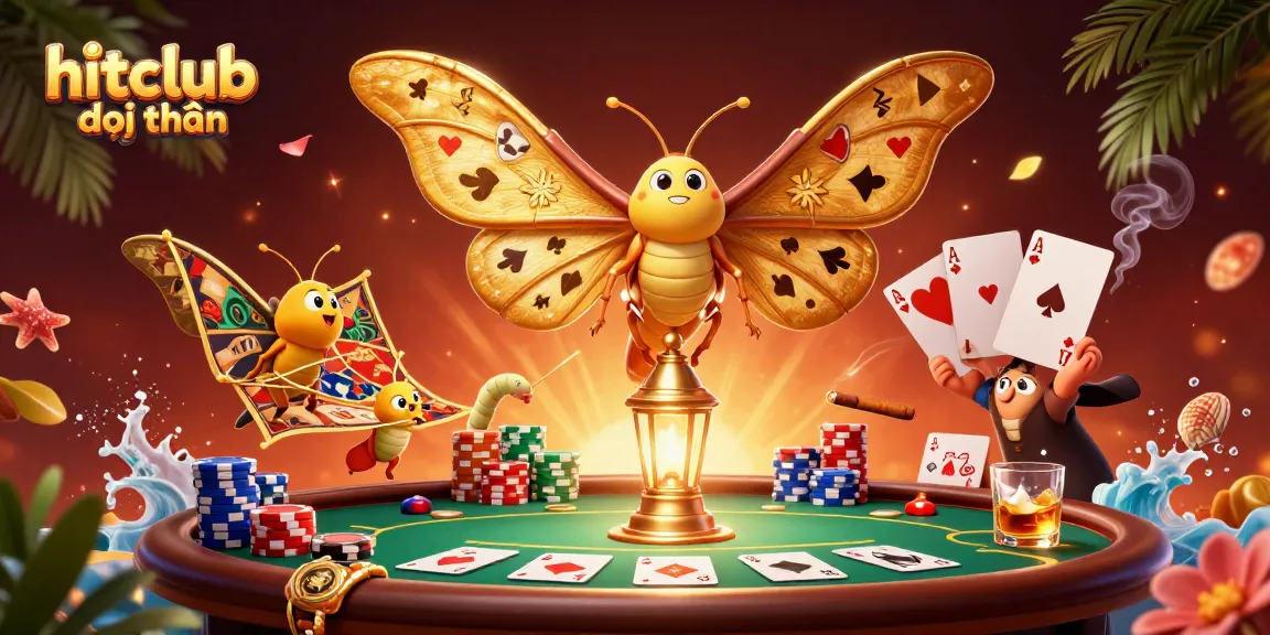 Experience excitement with hitclub đổi thưởng, showcasing vibrant casino gaming elements and energetic characters.