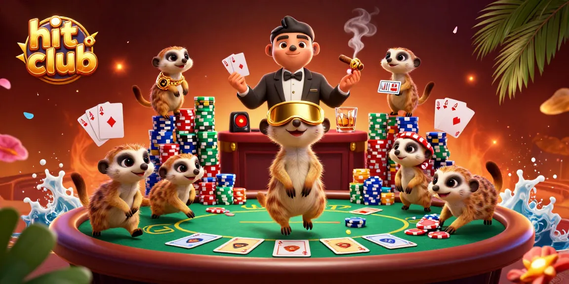 Experience the excitement at hit club with meerkats managing a vibrant casino operation.