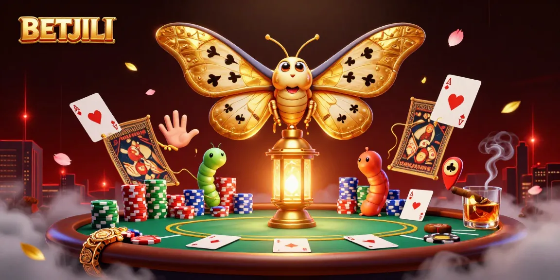 Join the excitement at BETJILI, where the 3D moth and vibrant casino elements create an exhilarating betting experience.