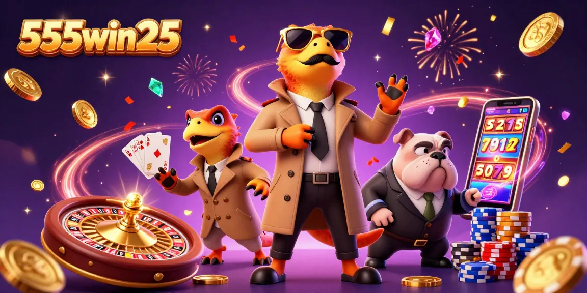 Experience the excitement of 555win25 with three raptors hilariously attempting to enter a VIP casino.