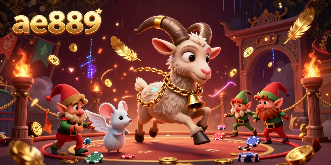 Engage with ae889 as festive characters liven up a unique casino scene filled with excitement and chaos.