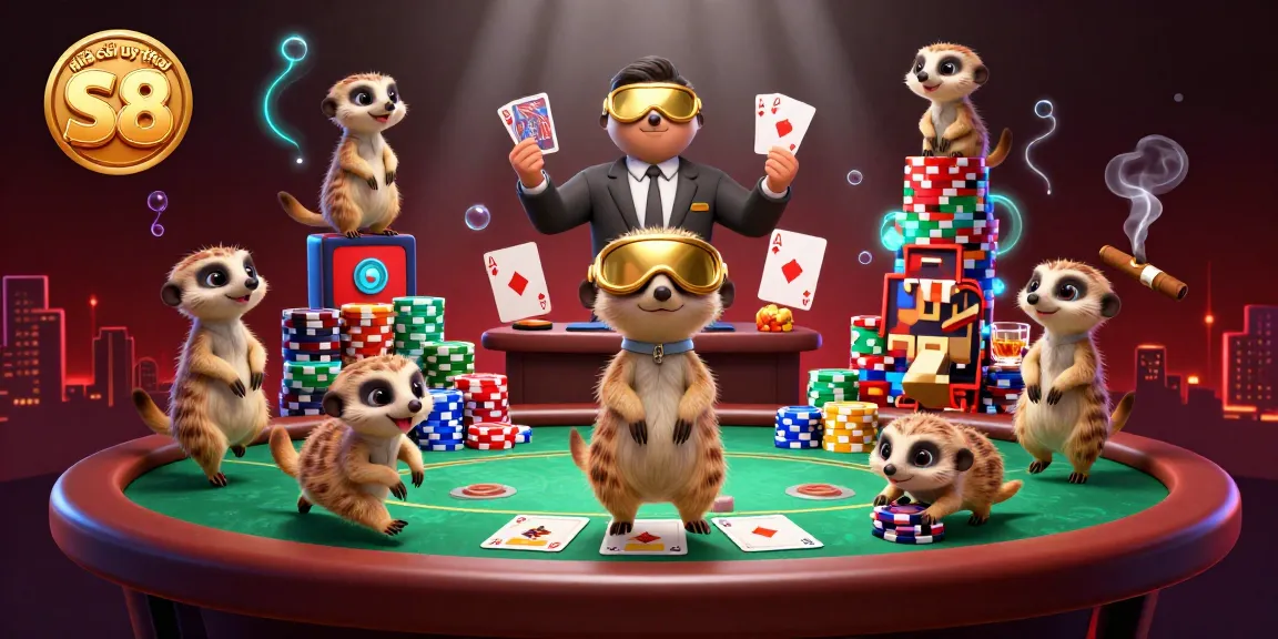 Experience thrilling gaming action at Nhà cái uy tín S8 with dynamic meerkat casino characters.