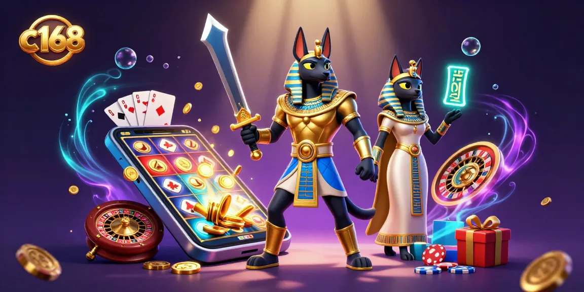 Experience thrilling games at c168 as Anubis and Bastet enhance the excitement with slot action.